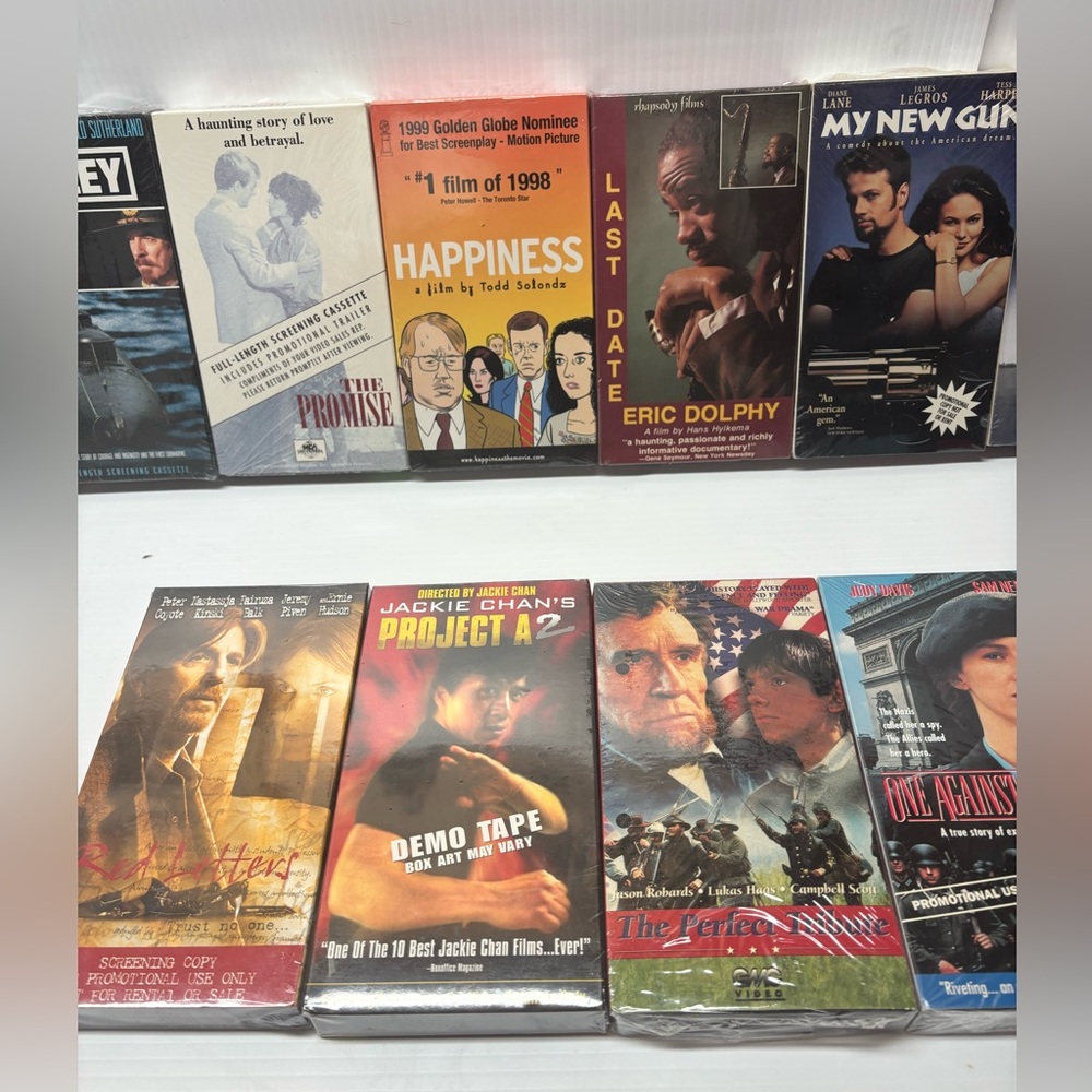 Lot of 15 Rare VHS Screening Copies / Promotional Tapes store & Studio Use Only - Picture 6 of 9